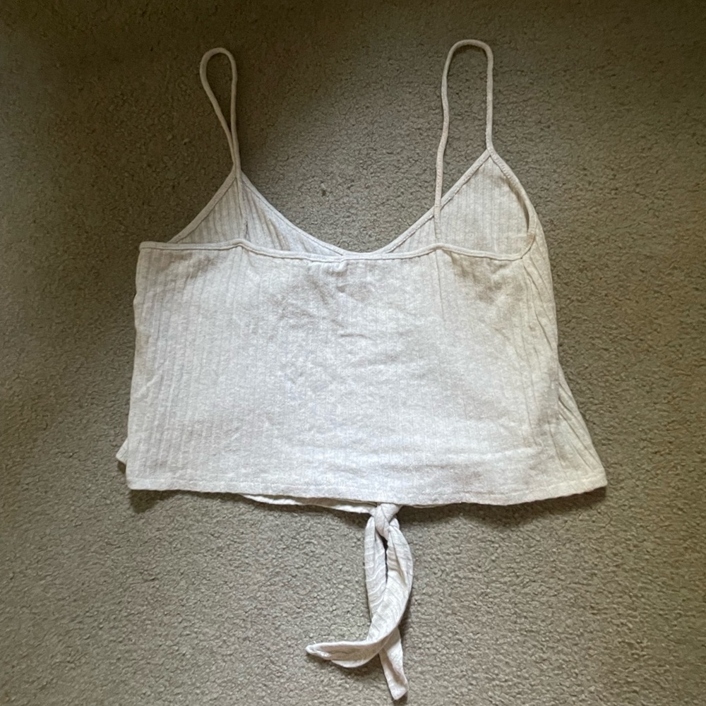 oatmeal sweater cropped tank